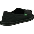 thumbnail image 4 of Women's Sanuk Shuffle Slip-On Black Canvas 7 M, 4 of 6