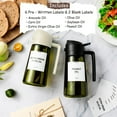 thumbnail image 2 of KORALAKIRI 2 in 1 Oil Sprayer for Cooking, 16oz/470ml Glass Food-grade Olive Oil Spray Bottle Dispenser Mister Spritzer with Pourer for Kitchen, Salad, Frying, BBQ (Black & White), 2 of 6