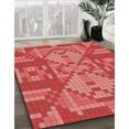 thumbnail image 3 of Ahgly Company Tapis Rectangulaire Lavable en Machine Rouge Transitionnel, 8 Pieds x 12 Pieds, 3 of 7