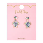 Packed Party Women's Goldtone and Crystal Turtle Motif Earrings