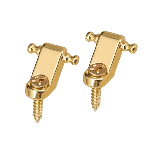 Retenedor de cuerdas de guitarra Hugo 2 piezas con tornillos Oro