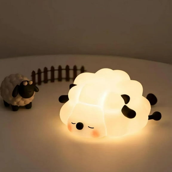 MYKOMI Critter Glow Lamp, Critter Glow Night Lights, Cute Soft Silicone Touch Dimmable Night Light for Baby Nursery Kids Bedroom Gift