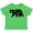 Apple Green, variant on West Virginia Black Bear Silhouette Boys or Girls Toddler T-Shirt