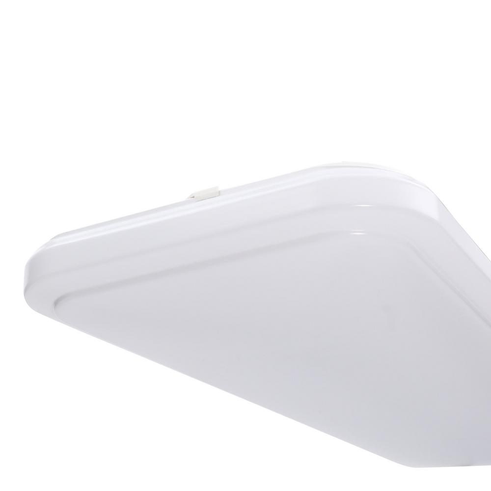 49 in. x 18 in. Traditional Rectangle Stepped Lens LED Flush Mount Ceiling  Light High Output 5500 Lumens 4000K Dimmable
