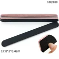 thumbnail image 3 of 5pcs/10pcs Nailfile Professional Nail Buffer Black Sandpaper Strong Straight Lime Angle 100/180 Buffing Sanding Files, 3 of 6