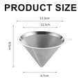 thumbnail image 2 of Coffee filter stainless steel coffee pot drip filter cup coffee leak-free filter paper filter, 2 of 5