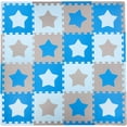 thumbnail image 1 of GFDYREE Playmat Set 16-Piece Stars, Blue/Grey, 1 of 6