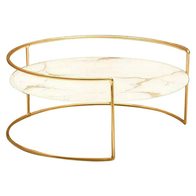 Présentoir à Cupcakes en Forme de Fer Support de Service Commode Cosmétique Organisateur de Rangement pour Maquillage - Grand Blanc