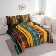 thumbnail image 3 of Homewish Colorful Stripes 7pcs Bedding Comforter Set for Teens Boys Girls,Geometric Lines Queen Bedding Sets Super Cozy,Vintage Aesthetic Queen Sheet Sets,Breathable Home Decor,Reversible, 3 of 8
