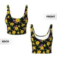 thumbnail image 5 of Picia Daisies Flowers Sports Bra for Women,Padded Strappy Sports Bras Medium Support Yoga Bra with Removable Cups,Running Yoga Bra-Small, 5 of 9