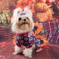 thumbnail image 3 of Halloween Pet Pajamas for Dogs Pumpkin Skeleton Dog Jumpsuit Pet Costumes Apparel Doggie Onesie Holiday Party Outfits, 3 of 7
