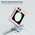thumbnail image 3 of Designed for Samsung Galaxy Z Flip 5 Case with Hinge Protection, Anti-Slip Shockproof Protective Scratch Resistant Slim Fit Hard PC Phone Case Cover for Samsung Galaxy Z Flip 5, Pink, 3 of 5