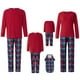 thumbnail image 1 of Pijama De Navidad, Blusa De Manga Larga Roja + Pantalones Largos A Cuadros O Pantalones Individuales ; Bebé 18-24 Meses, 1 of 4