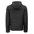 thumbnail image 3 of Men's-Cutter & Buck  Black Oregon State Beavers Rainier Eco PrimaLoft Hooded Full-Zip Jacket, 3 of 3