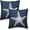 Blue, variant on Navy Blue Coastal Pillow Covers 20x20 Inch 2 Pcs Summer Sea Starfish Decor Throw Pillows Nautical Beach Ocean Themed Outdoor Holiday Decoration Pillowcase Linen Cushion Cover for Couch Sofa