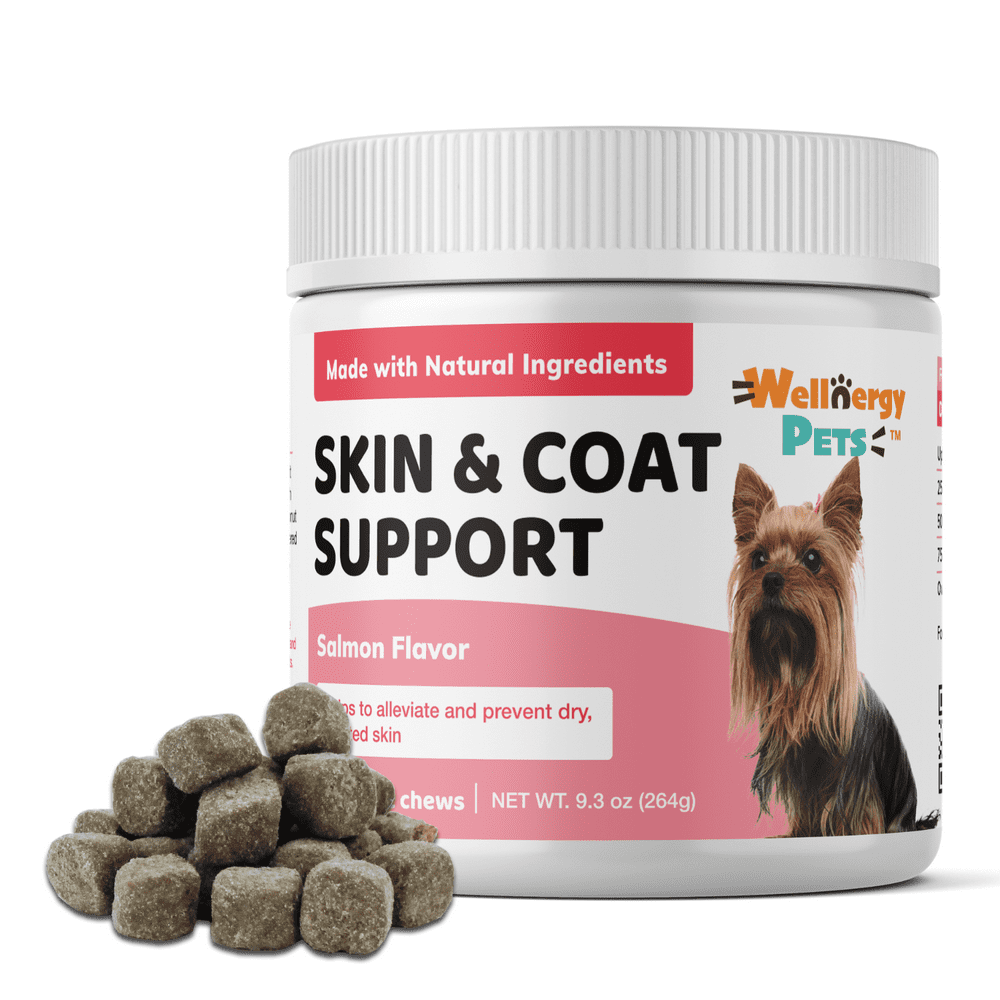 Natural Skin & Coat Allergy Support Soft Chews for Dogs Anti