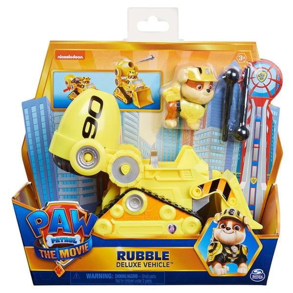 Paw Patrol The Movie Rubble Deluxe Vehicle Spin Master Paw Patrol The Movie Rubble Deluxe Vehicle