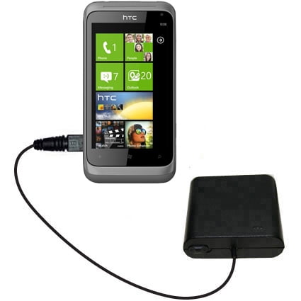 Portable Aa Battery Charger - Portable Emergency AA Battery Charger Extender suitable for the HTC Omega - with Gomadic Brand TipExchange Technology