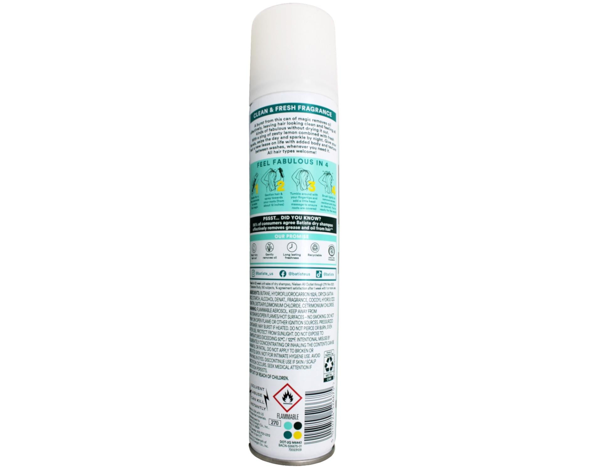 4 Pack - Batiste Dry Shampoo, Clean and Classic, 3.81 Oz Each