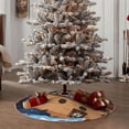thumbnail image 4 of Bingfone Christmas Tree Skirt Mat Christmas Decoration Interior 36" -Ocean Scene with Noah's Ark, 4 of 6
