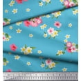 thumbnail image 3 of Soimoi Cotton Duck Fabric Leaves & Plumeria Floral Printed Craft Fabric by The Yard 42 Inch Wide, 3 of 3