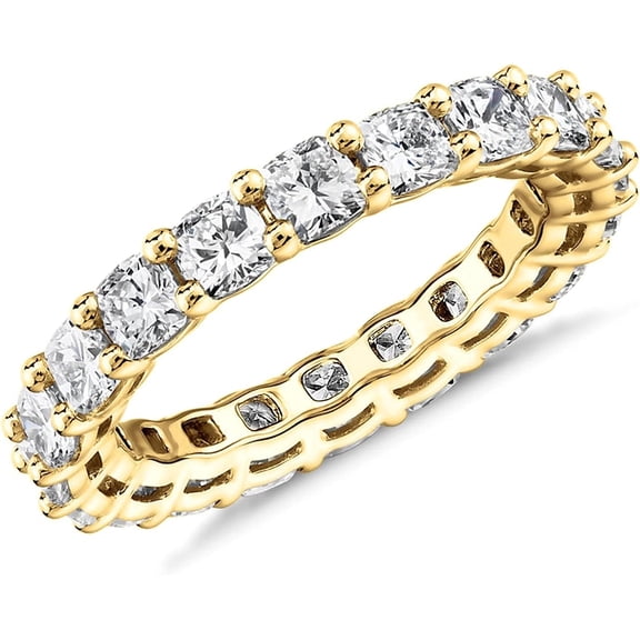 14K Gold Plated Rings Cubic Zirconia Love Ring | 4mm Stackable Rings for Women | Gold Rings for Women