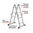 thumbnail image 2 of Escalera multiposición 8 peldaños Truper Tipo I, 2 of 3