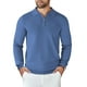 thumbnail image 1 of Suéter polo COOFANDY de punto con cremallera de manga larga para hombre, 1 of 9
