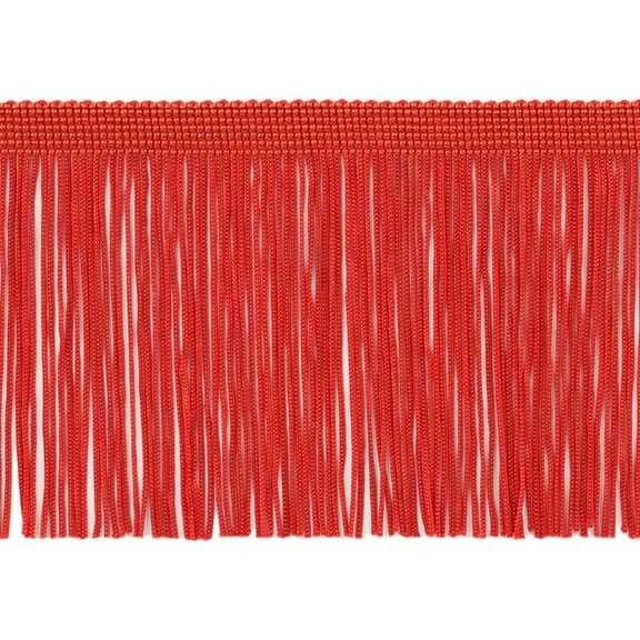4" (10cm) Chainette Fringe Trim # CF04,, Cherry Red #E6 (Bright Red) 5 Yards (15 ft/4.5m)