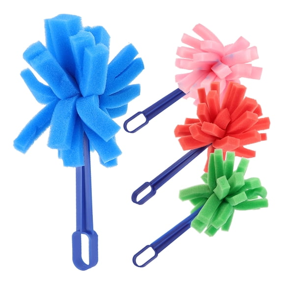 Juego de 4 pinceles de esponja para niños pequeños, ideales para proyectos de arte y manualidades Pinceles de esponja portátiles para pintar y dibujar