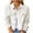 White, variant on Women Juniors Denim Jacket Shacket Solid Color Long Sleeve Button Jean Casual Jacket with Pockets White M