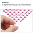 thumbnail image 4 of Uxcell 256 Pcs Heart Rhinestone 6mm Self Adhesive Gems Stickers Jewelry Stickers for Arts & Crafts, DIY Dark Pink, 4 of 6