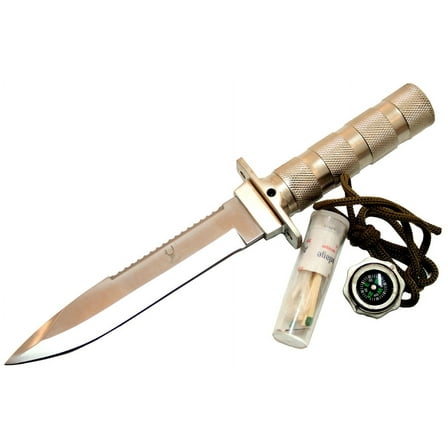 10.5" Stainless Steel Blade with Sheath Heavy Duty