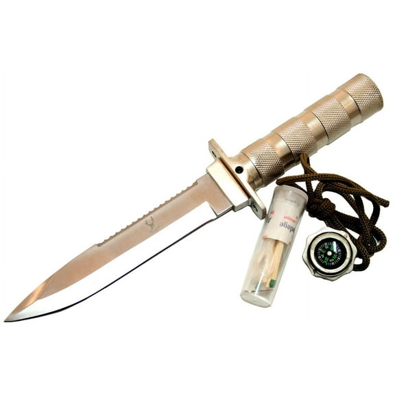 10.5" Stainless Steel Blade with Sheath Heavy Duty