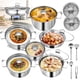 thumbnail image 1 of Bateria de Cocina Acero Inoxidable, Juego de Ollas y Sartenes Antiadherentes con Ollas y Espátulas Reforzadas, Apta para Cocinas Eléctricas y de Gas, Apta para Lavavajillas (18 P, 1 of 8