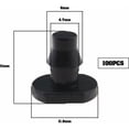 thumbnail image 4 of 100 tapones de extremo de riego por goteo de 1/4 de pulgada, conector de tapón de extremo de manguera de jardín para conexión de tubería de PE de riego de jardín, invernadero, parterre de flores,, 4 of 5