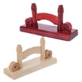 thumbnail image 6 of SIEYIO Chinese Craft Hand Wood Fan Stand Display Base Holder Home Decor Room Decoration, 6 of 14