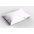 thumbnail image 2 of Ambesonne Star Pillow Sham 2 Pack, Minimal Pastel Shapes, 26"x20", Pale Pink Lavender White, 2 of 3