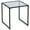 Clear-17 Inch Square, variant on Spaco Outdoor Side Table, Patio Side Table with Tempered Glass Tabletop, Outdoor Side Table for Patio, Pool, Porch
