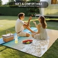 thumbnail image 4 of Beach Ocean Outdoor Rug for Patio/Deck/Porch, Non-Slip Large Area Rug 4 x 6 Ft, Nature Sand Sky Cloudy Sea Waves Landscape Indoor Outdoor Rugs Washable Area Rugs, Reversible Camping Rug Carpet Runner, 4 of 8