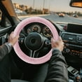 thumbnail image 6 of Winter Plush Steering Wheel Cover, 38cm Soft Fluff for 14-15 inch Wheels, Non-Slip Car Accessory, Improved Grip and Comfort for Cold Weather Driving, 6 of 6