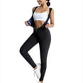 thumbnail image 2 of Women Sauna Suit Sweat Shirt Sleeveless Slimming Vest Hot Top Jumpsuit Shapewear Blue M, 2 of 7