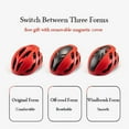 thumbnail image 5 of ROCKBROS Cycling Helmet Magnetic-suction Helmet with Changable Cover Integrated Molding Wind Break Breathable Comfortable Cycling Helmet with Adjustable Taillight, 5 of 7