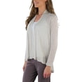 thumbnail image 3 of ToBeInStyle Women's Long Sleeve Fly Away Open Cardigan, 3 of 7