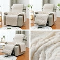thumbnail image 2 of ERDOUY Couch Cover Solid Color Sofa cushion Green Jacquard Reclining Chair Cover for Living Room Sofa Easy Fit Washable Furniture Sofa Protector(1 seat:21.65*76.77inch), 2 of 4