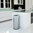 thumbnail image 2 of Halo  13 Gal Stainless Steel Round Open Top Trash Can Dual Filter, 2 of 5