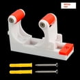 thumbnail image 1 of Wall-Mounted Bicycle Storage Hook - Adjustable Size for Road & Mountain Bikes, Sturdy Space-Saving Home Parking Rack with Easy Installation, Durable Secure Cycling Accessory (White/Red), 1 of 6