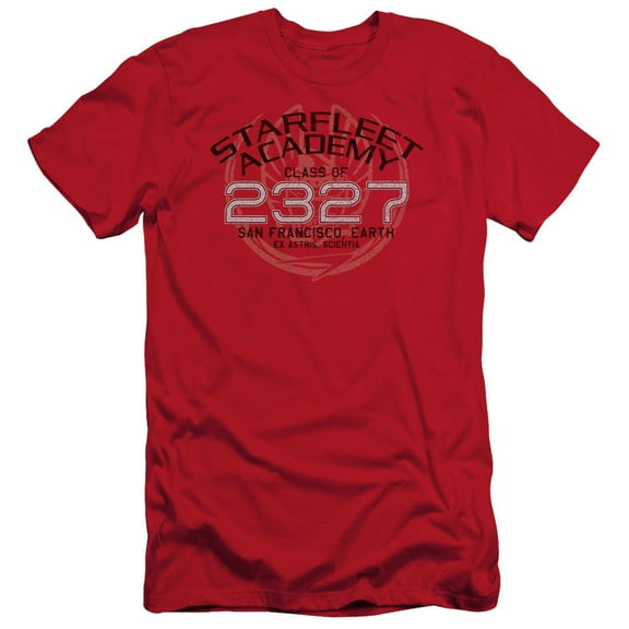 Star Trek Picard Graduation Adult 30/1 T-Shirt Red
