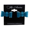 thumbnail image 2 of Mi Amore Bow Stud-Earrings Blue, 2 of 2