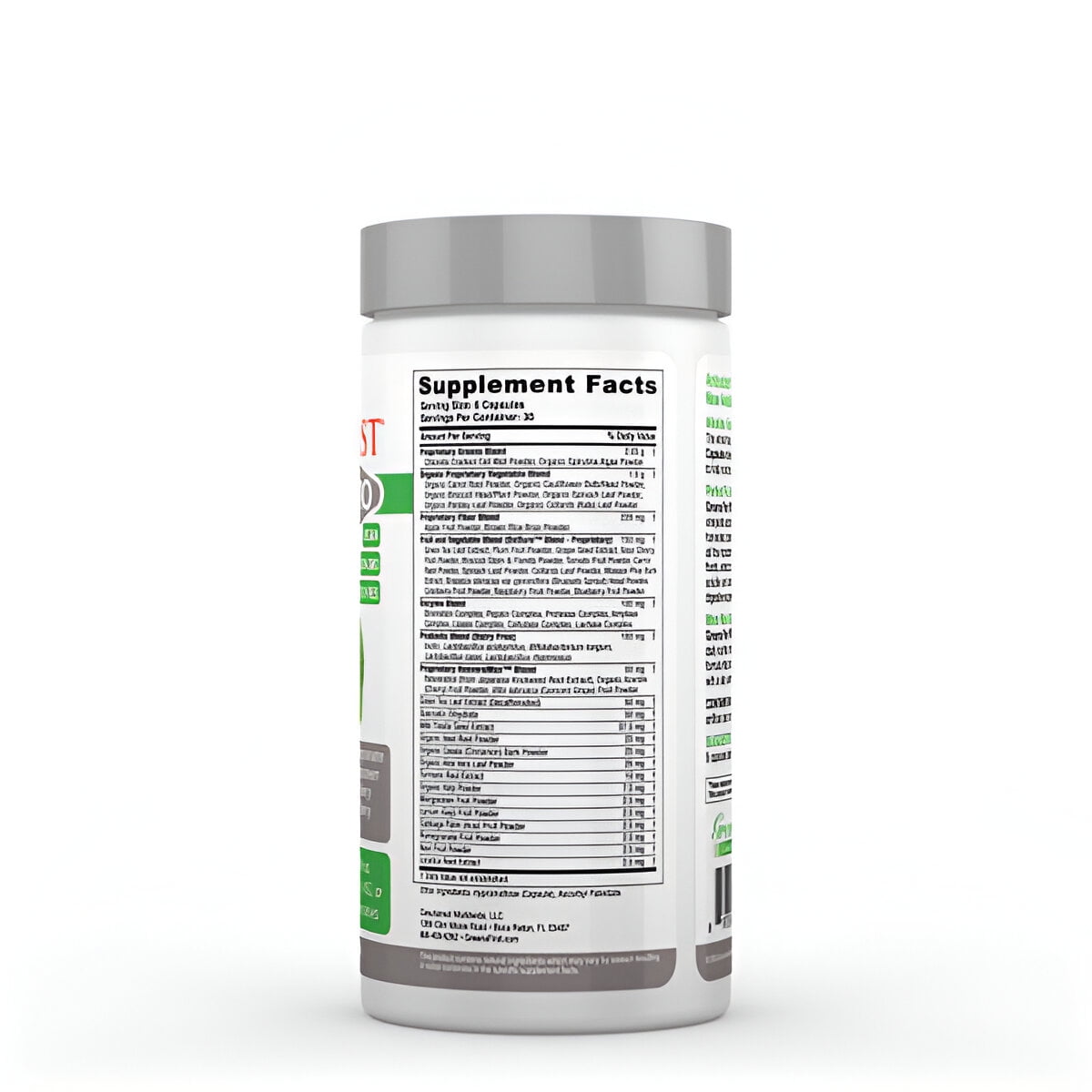 Greens First Phytonutrient Capsules - 49 Antioxidant-Rich Superfoods with Organic Fruits & Veggies, Prebiotics, Probiotics, and Digestive Enzymes - 180 Capsules